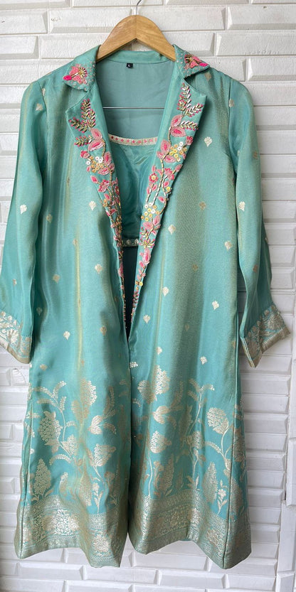 Ready to wear, Pure Banarasi Jacket Set